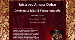 Desktop Screenshot of mistressamara.net